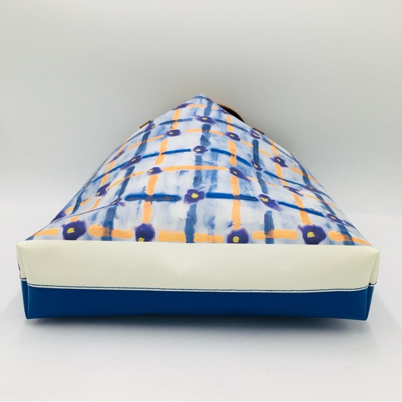 Marni Stylish Blue and Orange Tote Bag / Shopping Bag - Picture 3 of 12